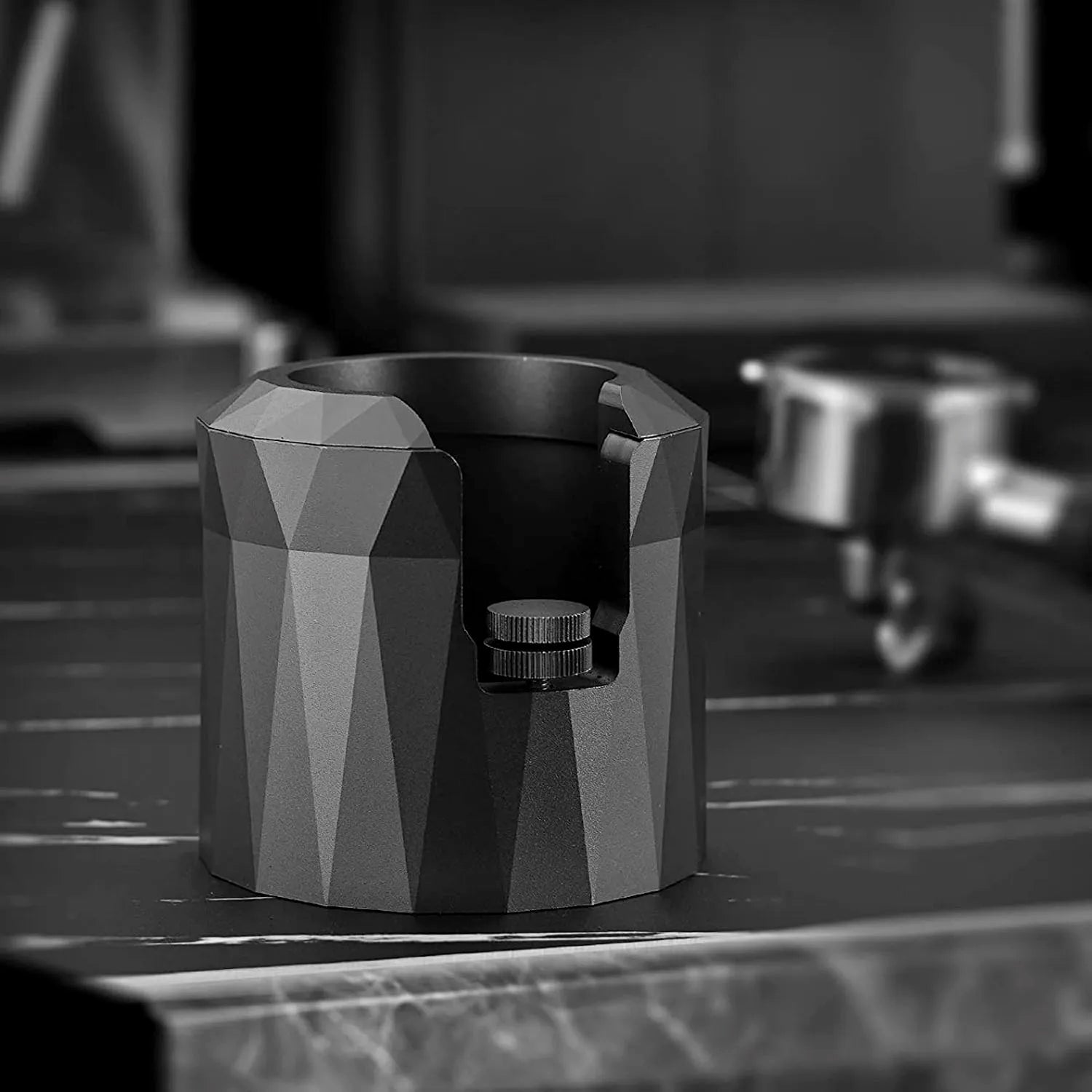 Afralia™ Espresso Portafilter Holder & Tamper Stand with Adjustable Knob