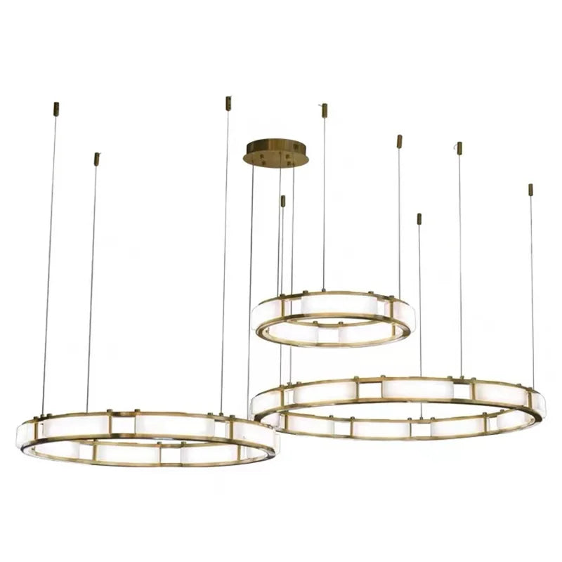 Afralia™ Marble Pendant Light: Luxury Dimmable Chandelier for Modern Home Decor