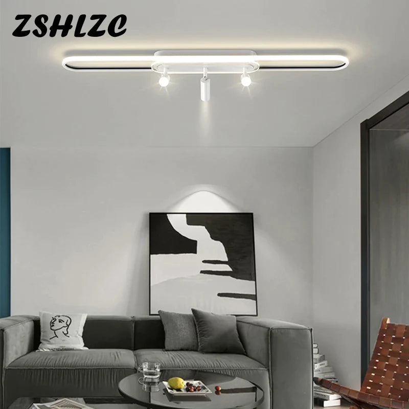 Afralia™ Modern LED Chandelier Ceiling Light for Living Dining Kitchen Bedroom Aisle