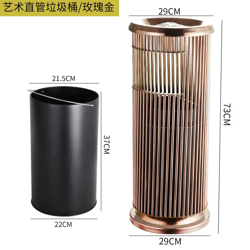 Afralia™ Waste Bins: Hotel Lobby, Club Corridor, Elevator Entrance, KTV Trash Bin with Ashtray