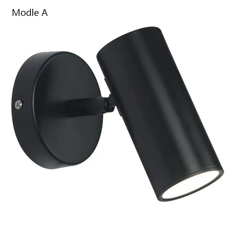 Afralia™ Adjustable Nordic LED Wall Lamp for Bedroom, Modern Minimalist Rotating Light