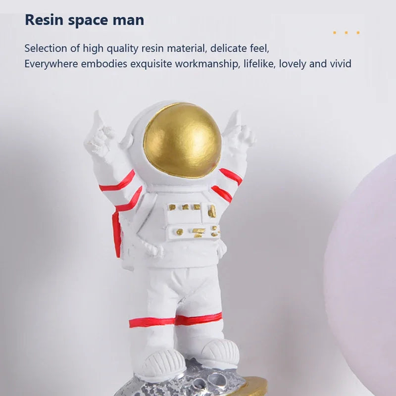 Afralia™ Modern Resin Astronaut Wall Lights: Nordic Style LED Wall Lamp