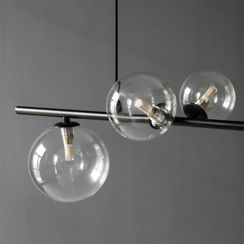 Afralia™ Glass Ball Pendant Light: Nordic LED Hanging Lamp for Dining Room, Bedroom, Cafe