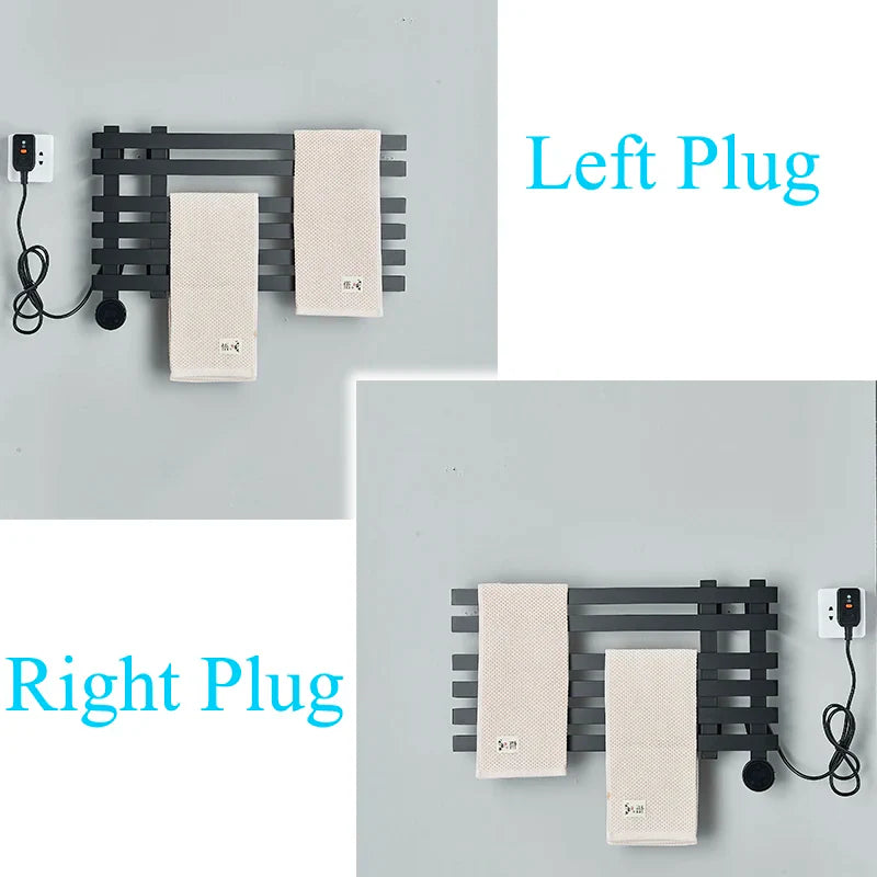 Afralia™ Digital Touch Bathroom Towel Warmer Rack - Smart Home Aluminum Dryer