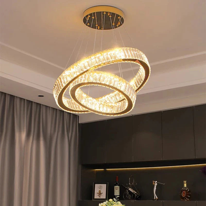 Afralia™ Crystal Chandelier: Luxury Pendant Lighting for Living Room, Staircase & Ceiling