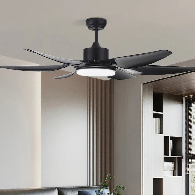 Afralia™ Modern LED Fan Light for Home - Remote Controlled Ceiling Fan Light