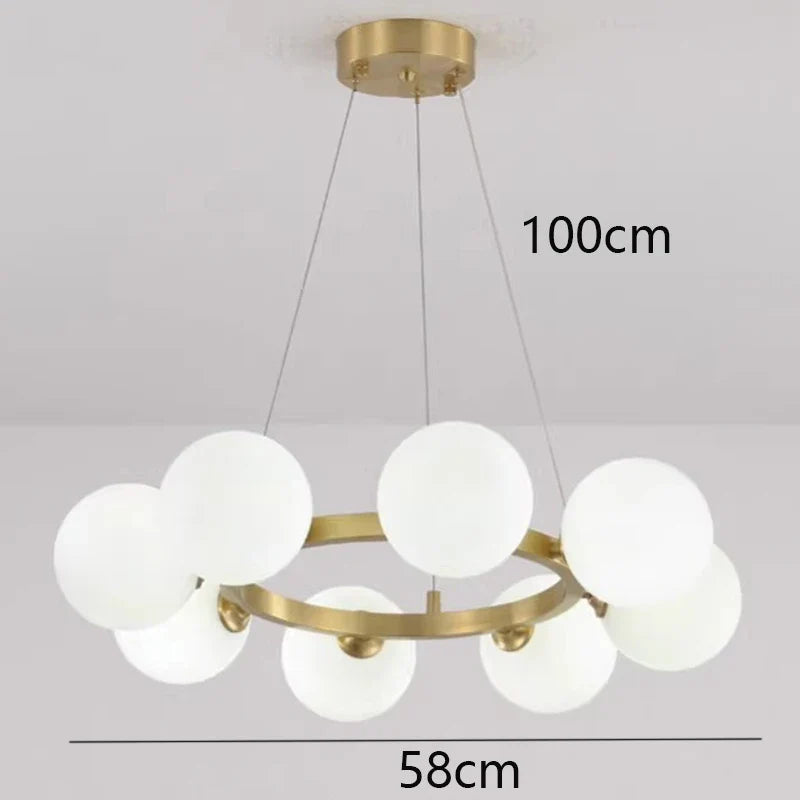 Afralia™ Modern Pendant Chandeliers for Dining Room, Indoor Hanging Ceiling Lights