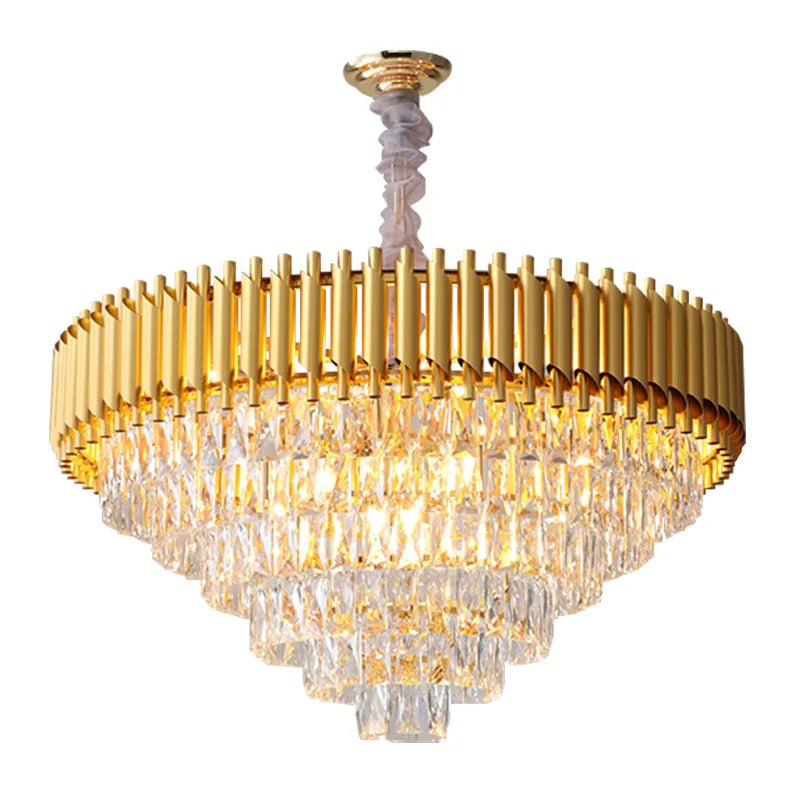 Afralia™ Crystal Pendant Chandelier: Modern Luxury for Kitchen, Living, Bedroom, Dining Room