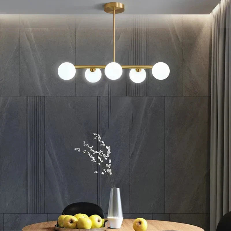 Afralia™ Brass LED Pendant Lights for Home Decor and Indoor Lighting