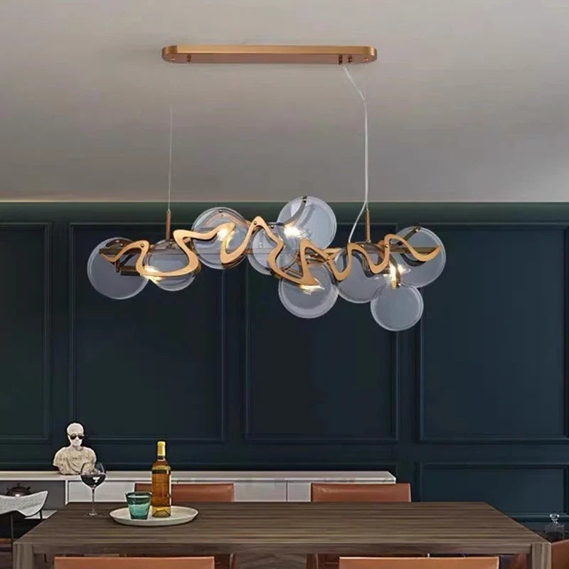 Afralia™ Modern LED Pendant Chandeliers for Living Room & Dining Room