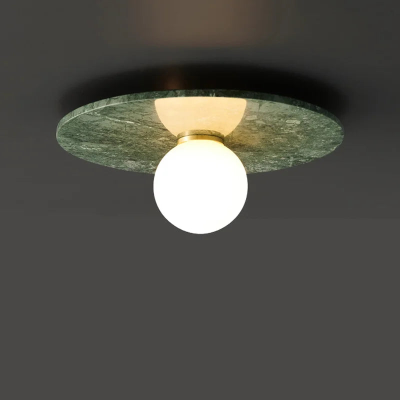 Afralia™ Nordic Marble Ceiling Lamp for Living Room & Bedroom Lighting