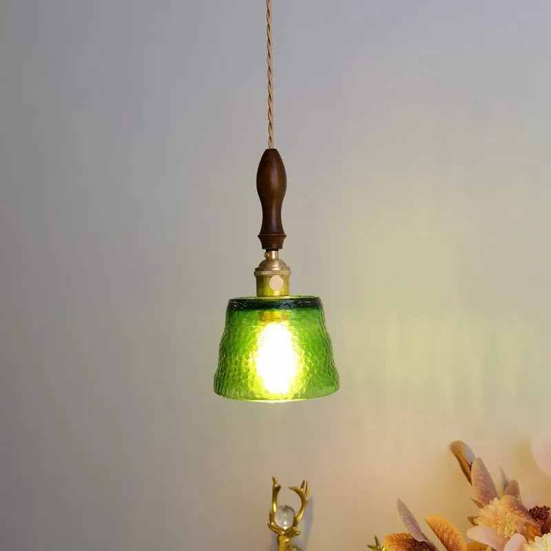 Afralia™ Amber Pendant Light: Nordic Copper Hanging Lamp for Modern Home Decor