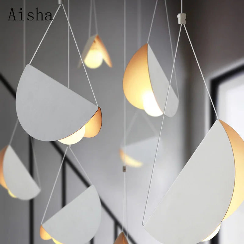 Afralia™ Metal Origami Pendant Lamp Iron Suspension Light for Dinning Room