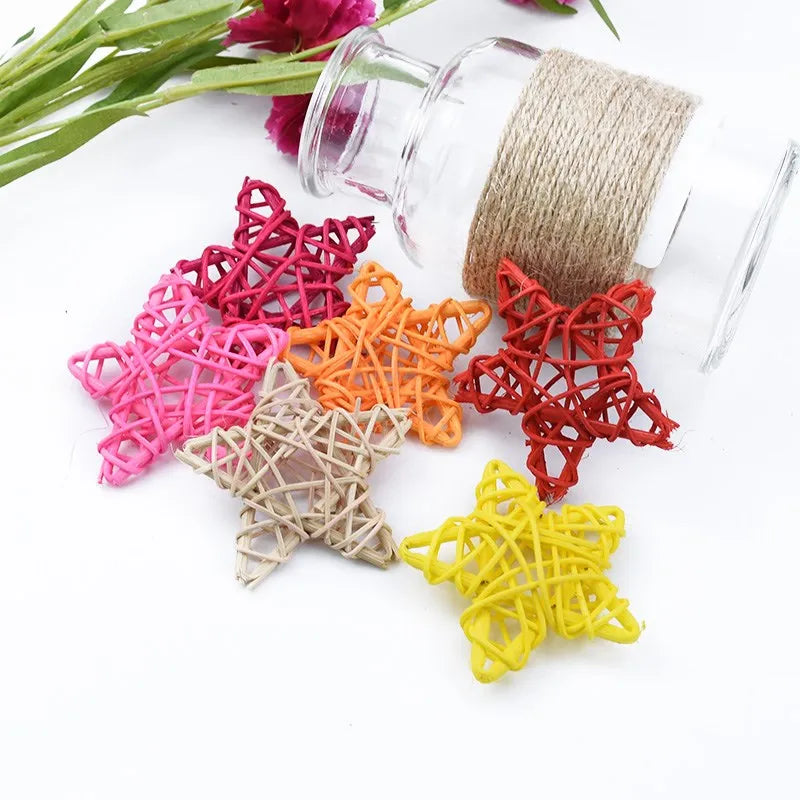 Afralia™ Rattan Star Straw Bridal Wedding Christmas Home Decor Festival Supplies