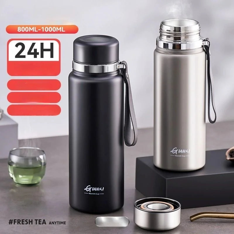 Afralia™ 24hr Cold Cup Stainless Steel Thermos - Large Capacity Travel Thermos