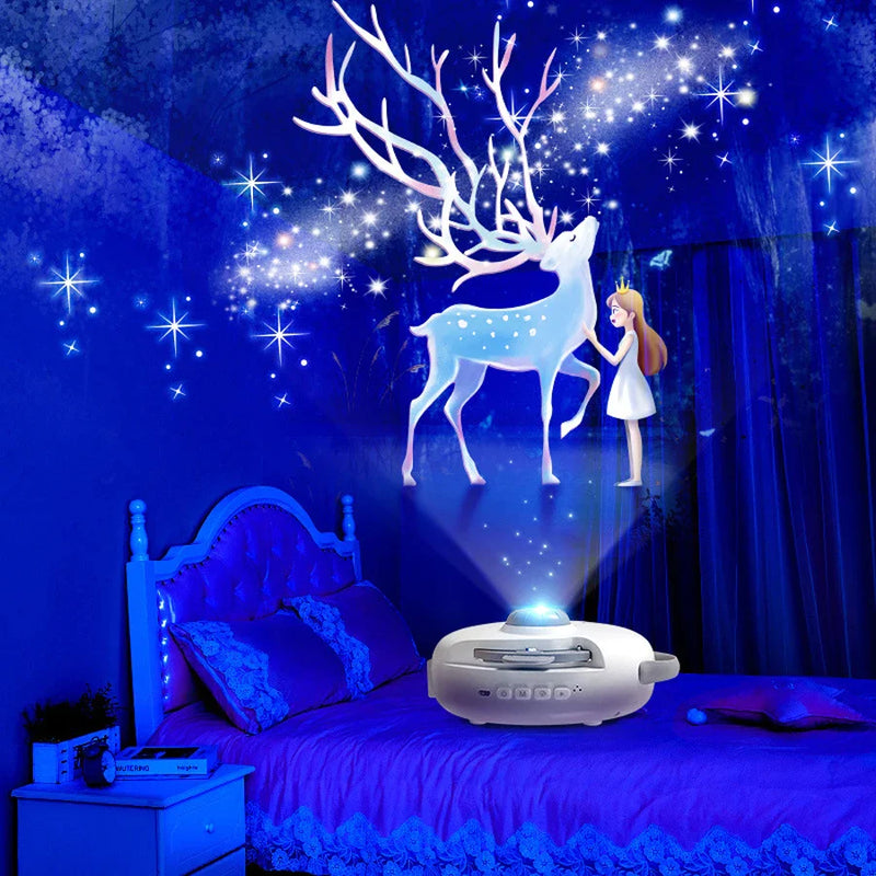 Afralia™ Galaxy Starry Projector Night Light for Bedroom Decor & Kids Gift