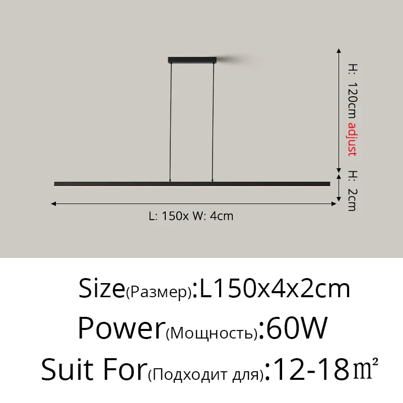 Afralia™ Modern LED Cord Pendant Chandelier for Dining Room.