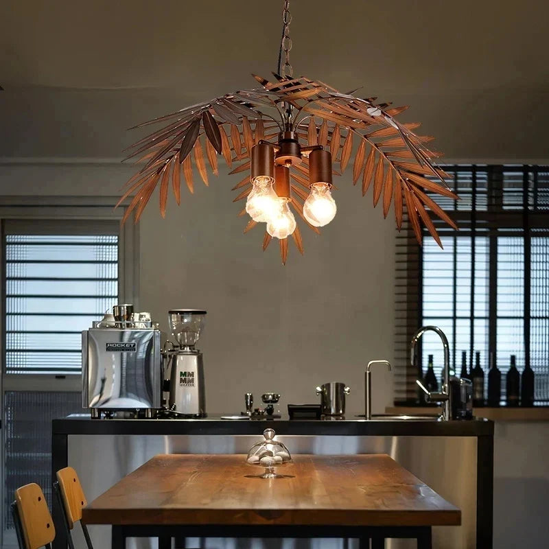 Afralia™ Tropical Bohemian Coconut Tree Chandelier - Modern LED E27 Hanging Lights