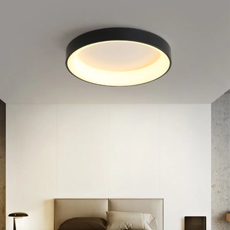 Afralia™ Circle LED Ceiling Light for Bedroom Living Room Chandelier Kitchen Study Lamp