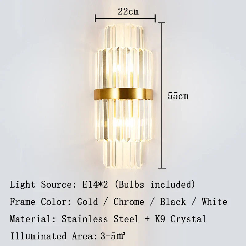 Afralia™ Gold Crystal Ceiling Lights - Luxury LED Fixture for Elegant Home Decor