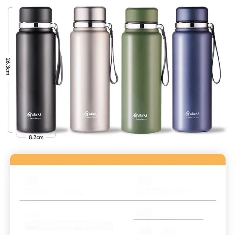 Afralia™ 24hr Cold Cup Stainless Steel Thermos - Large Capacity Travel Thermos