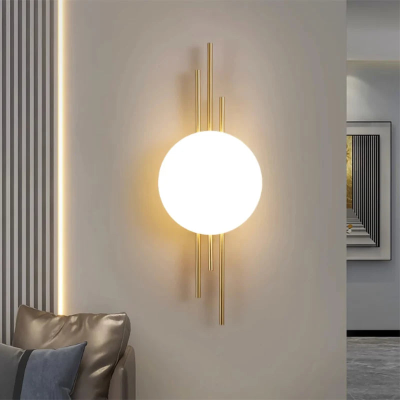 Afralia™ Modern Nordic LED Wall Lamp Sconces for Living Room Bedroom Decor