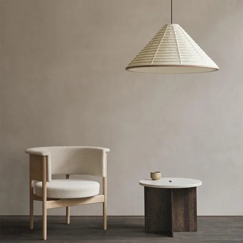 Afralia™ Wabi-sabi Pendant Lights: Japanese Style Rice Paper Dining Room Lamp