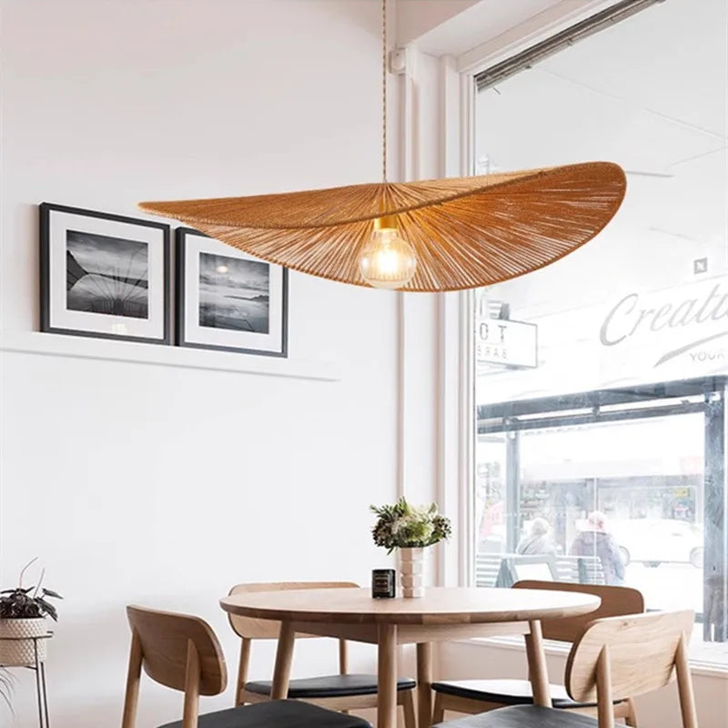 Afralia™ Bamboo Wabi Sabi Chandelier Pendant Lights - Nordic Retro Design for Home Decor