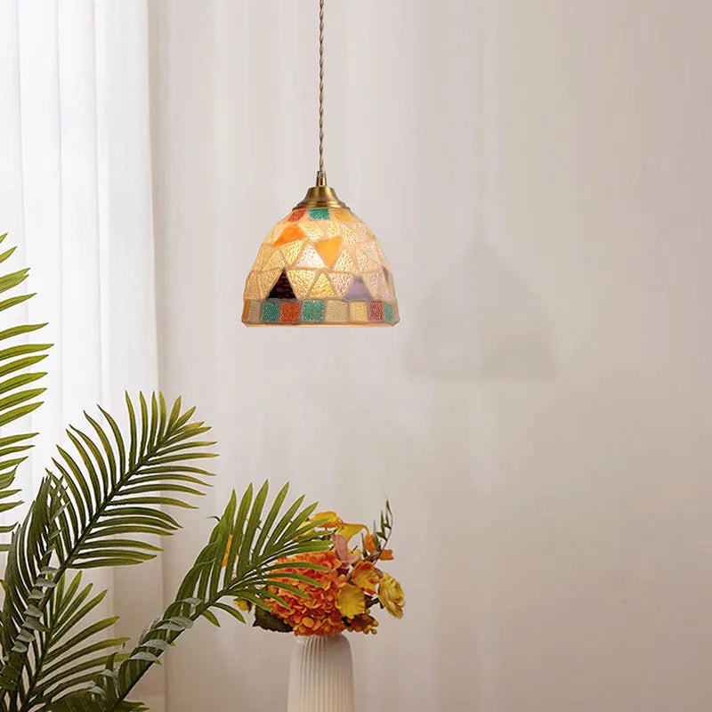 Afralia™ Nordic Shell Pendant Lights: Creative Tiffany Design for Japanese Restaurant & Bedroom
