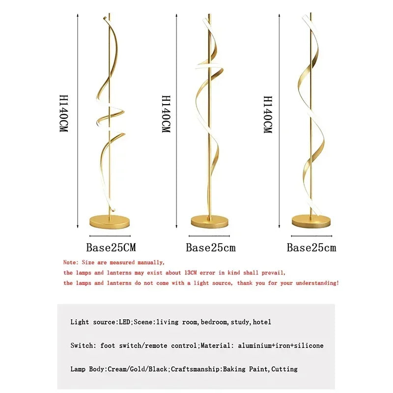 Afralia™ LED Revolve Floor Lamp for Bedroom Living Study Indoor Decor