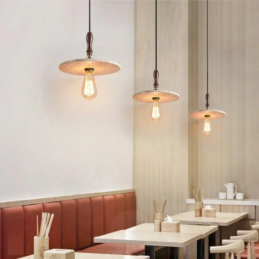 Afralia™ Walnut Wood LED Pendant Light - Modern Nordic Kitchen Home Decor Fixture