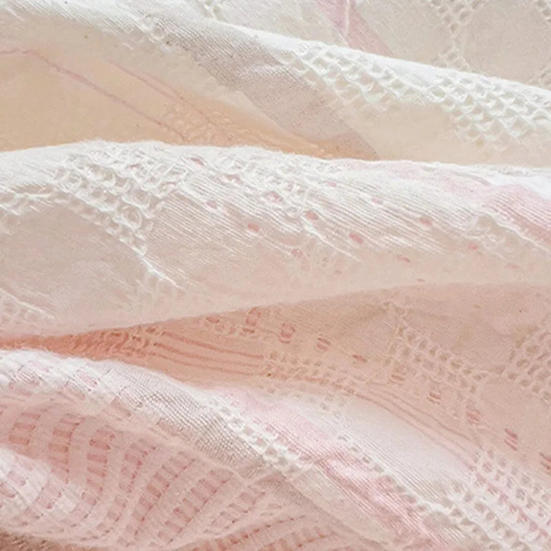 Afralia™ Cotton Jacquard Bedding Set - Single Double Queen King Size Bedclothes