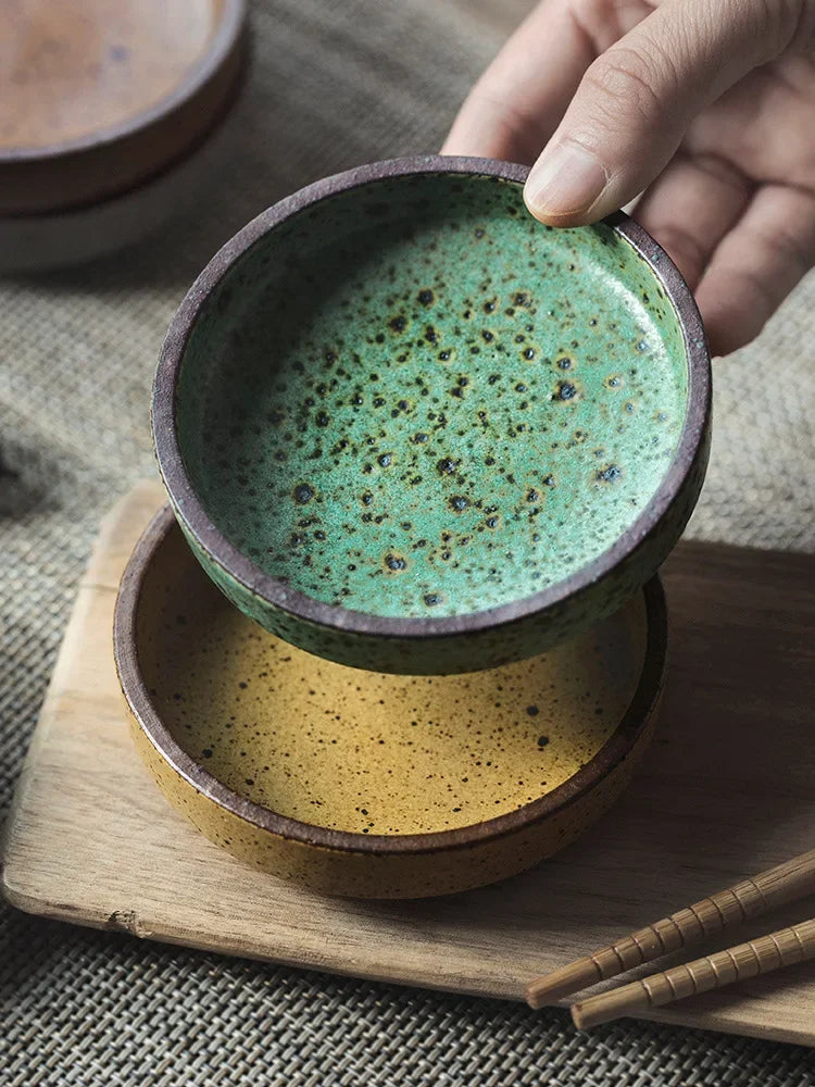 Afralia™ Ceramic Sauce Dishes Set - Round Seasoning & Snack Plates