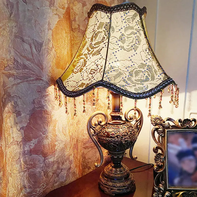 Afralia™ Retro European Style Desk Lamp - Luxurious Bedroom & Living Room Decor