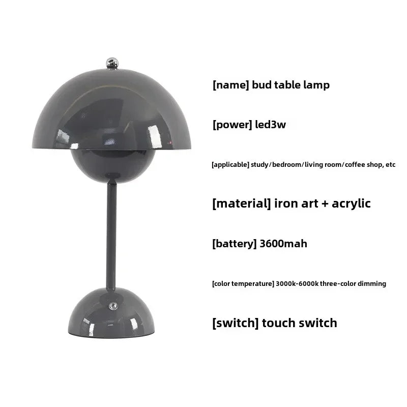 Afralia™ LED Decorative Table Lamp - 3 Color Charging Atmosphere Light