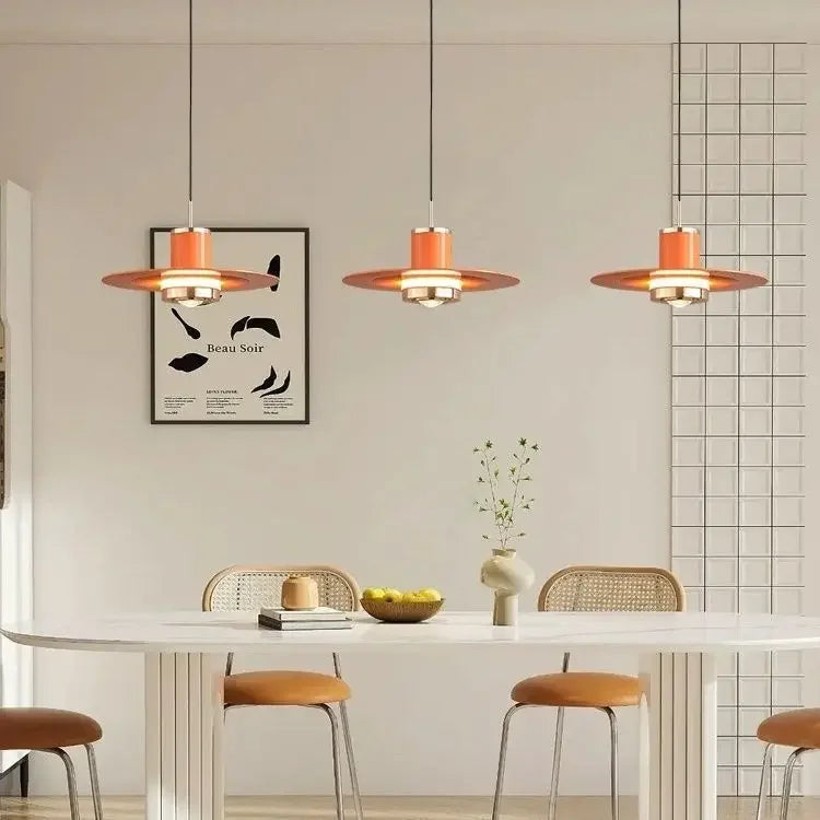 Afralia™ Colorful Umbrella Pendant Lamp - LED Hanging Light for Home Decor