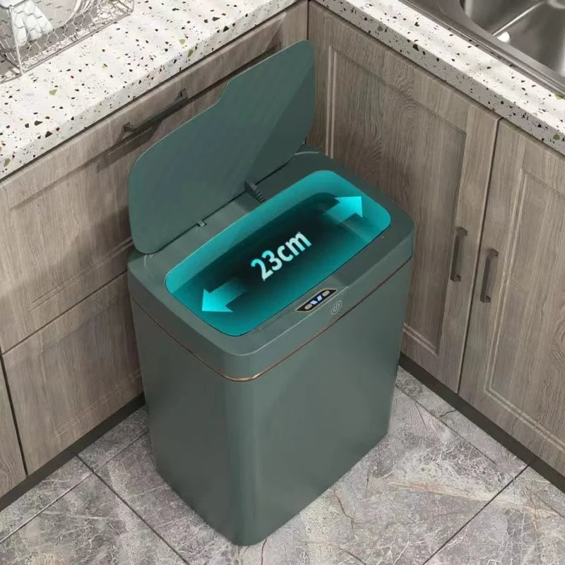Afralia™ Smart Sensor Trash Can: Stylish Narrow Bin, Automatic & Waterproof for Kitchen & Bathroom