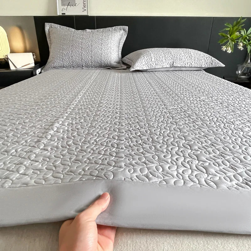 Afralia™ Soft Lyocell Eucalyptus Fiber Bedspread Quilted Coverlet - Summer Cool Mat