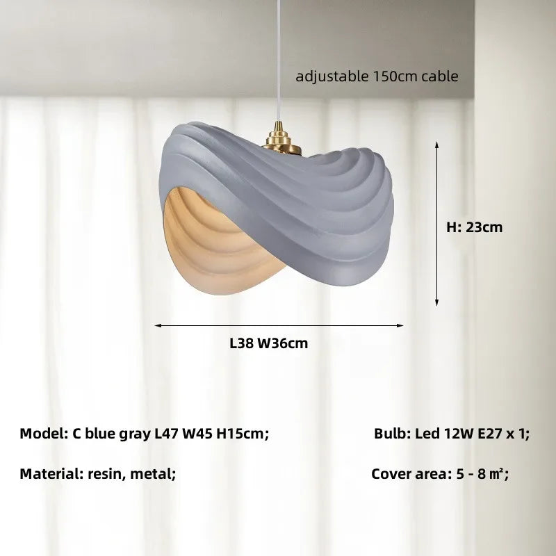 Afralia™ Minimalist Resin Pendant Lights for Dining Room, Bar, and Kitchen