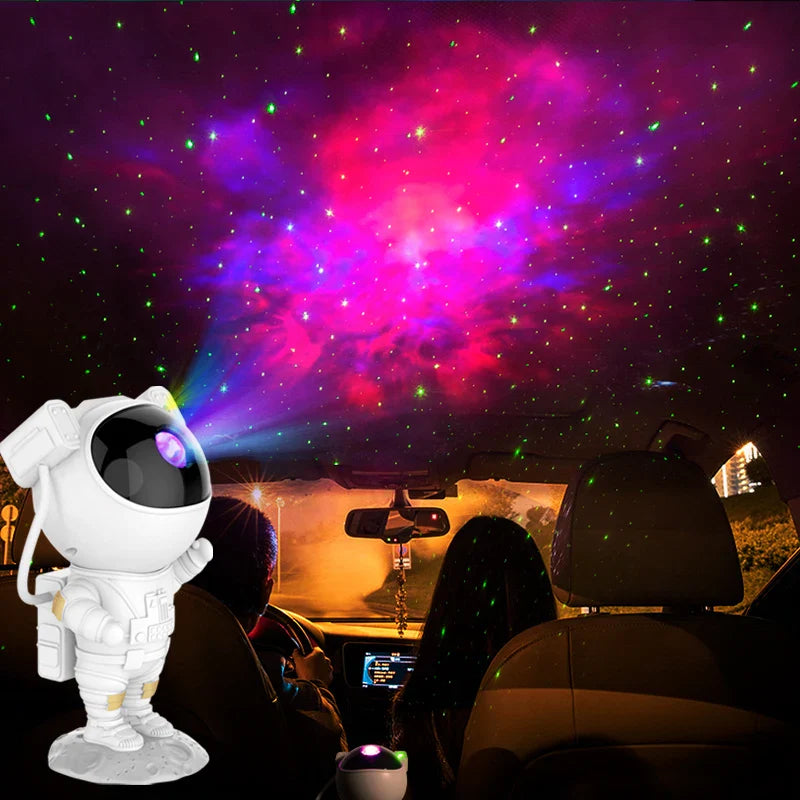 Afralia™ Astronaut Projector Starry Night Light Kids Room Decor Bedroom Party Star Lamp