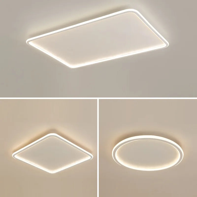 Afralia™ LED Ceiling Lamp Iron Dimmable Modern Living Room Light Fixture