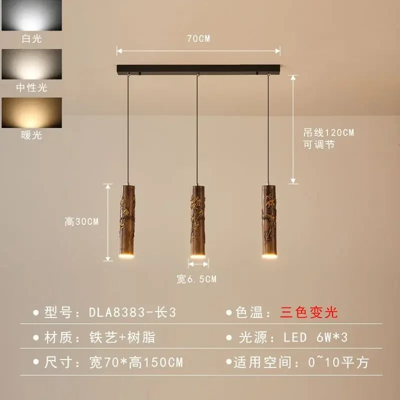Afralia™ Chinese Modern Art Hotpot Restaurant Bar Pendant Light