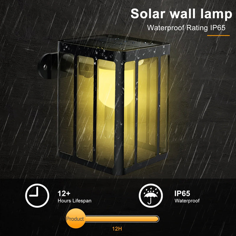 Afralia™ Solar Motion Sensor Wall Lights: 3 Lighting Mode, Waterproof Security Lamp