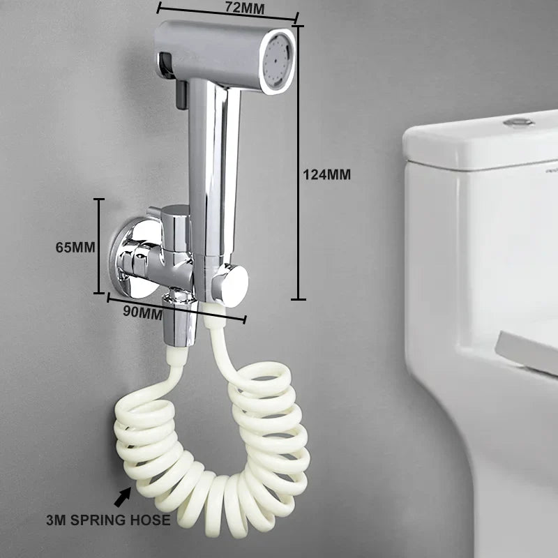 Afralia™ Handheld Bidet Sprayer Set for Refreshing Bathroom Experience
