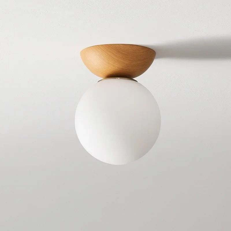 Afralia™ Modern LED Ceiling Light Iron Glass Nordic Ceiling Lamp