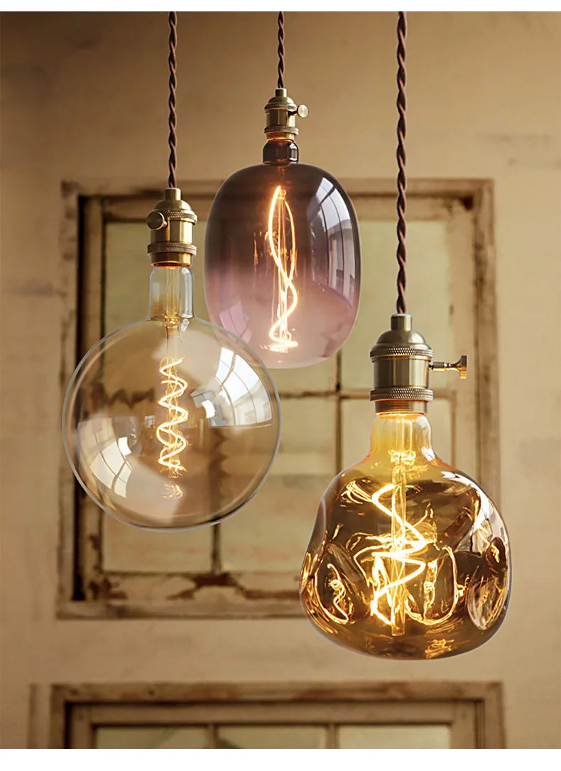 Afralia™ Retro Glass Pendant Lamp for Modern Dining Room, Bar & Bedroom