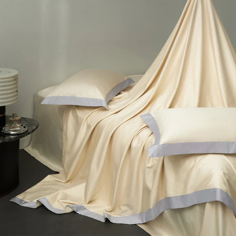Afralia™ Egyptian Cotton Hotel Style Bedding Set 1000TC Queen King Duvet Cover Sheet Pillowcases