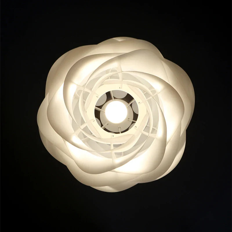 Afralia™ White Rose Ceiling Chandelier: Modern Design for Bedroom, Living Room, Kitchen