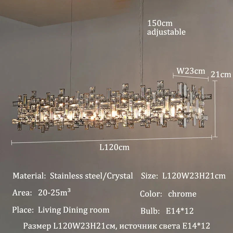 Afralia™ Chrome LED Crystal Chandelier for Sophisticated Home Lighting