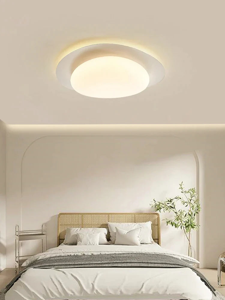 Afralia™ Cream Style Cobblestone Ceiling Light for Master Bedroom